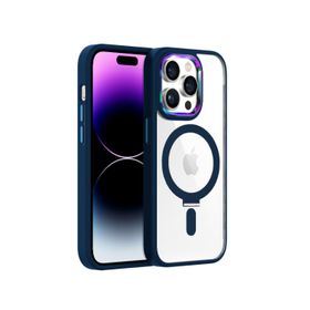 Buff Lacivert İphone 14 Pro Max BumperMag Kılıf