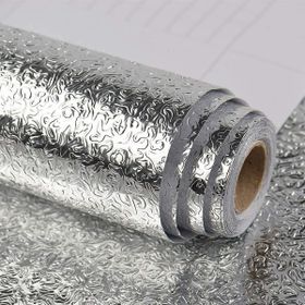 Buffer 10 m Gümüş Renk Kendinden Yapışkanlı Silinebilir Mutfak Tezgah Üstü Sticker Folyo