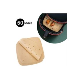 Buffer 100 Adet Tek Kullanımlık Hava Fritöz Yağ Geçirmez Yapışmaz Air Fryer Pişirme Kağıdı