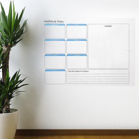 Buffer 100x60 cm Haftalık Planlayıcı Manyetik Duvar Stickerı Takvim