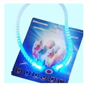 Buffer 18.5 cm Mavi Renk Neon Led Işıklı Kedi Köpek Kolyesi