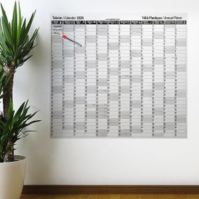 Buffer 2020 Yıllık Planlayıcı Manyetik 110x100 cm Duvar Stickerı Takvim