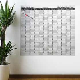 Buffer 2020 Yıllık Planlayıcı Manyetik 110x100 cm Duvar Stickerı Takvim