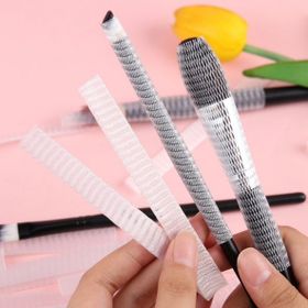 Buffer 20'li Makyaj Far Allık Kontür Eyeliner Fırça Malzemeleri Ürünleri Koruyucu File Kapak Örgü Kılıf Set