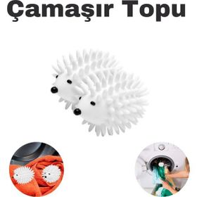 Buffer 2′li Kirpi Model Tüy Toplayıcı Kırışık Önleyici Çamaşır Kurutma Topu