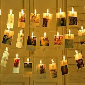 Buffer 3 m 20'li Led Işıklı Dekoratif Fotoğraf Askılığı Mandalları