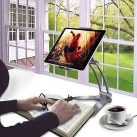 Buffer 360 Derece Dönebilen Mutfak Masaüstü Ayarlanabilir Esnek Ayaklı Metal Gövdeli Telefon Tablet Tutucu