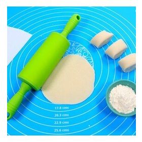 Buffer 40x50 cm Silikon Ölçekli Kullanımı Kolay Hamur Açma Matı Ekmek Mantı Makarna Hamuru Yoğurma Matı