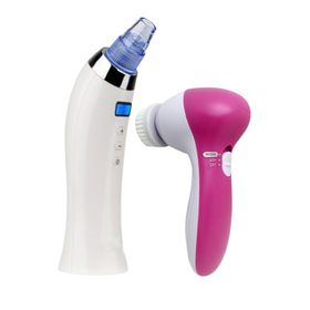 Buffer 5 in 1 Pilli Yüz Cilt Temizleme Cihazı Siyah Nokta Peeling Fırça Seti Vücut Yüz Bakımı Masaj Aleti