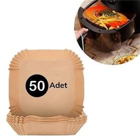 Buffer 50 Adet Tek Kullanımlık Hava Fritöz Yağ Geçirmez Yapışmaz Air Fryer Pişirme Kağıdı