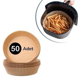 Buffer 50 Adet Tek Kullanımlık Hava Fritöz Yağ Geçirmez Yapışmaz Air Fryer Pişirme Kağıdı