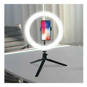 Buffer 8 inç 20 cm Youtube Instagram Tiktok Selfie Stüdyo Video Fotoğraf Ring Light Tripod Led Halka Işık
