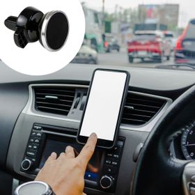 Buffer Araç İçi Izgaraya Takılan Telefon Tutucu Mıknatıslı Döndürülebilir Telefon Tutucu