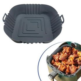 Buffer AS15YT0015G Renkli Isıya Dayanıklı Yıkanılabilir Silikon Airfryer Kare Model Pişirme Matı 20 cm Fırın