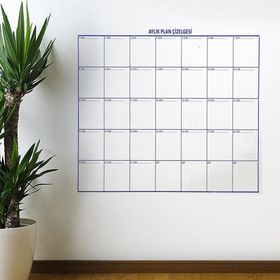 Buffer Aylık Planlayıcı Manyetik Duvar Stickerı Takvim Plan Çizelgesi