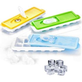 Buffer BB20YT1117 12'li Kapaklı Yapışmaz Silikon Tabanlı Plastik Küp Buz Kalıbı