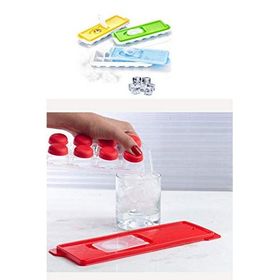 Buffer BB20YT1117 12'li Kapaklı Yapışmaz Silikon Tabanlı Plastik Küp Buz Kalıbı