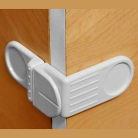 Buffer Bebek Çocuk Güvenlik Çekmece ve Dolap İçin Kendiliğinde Yapışkanlı Vidasız Köşe Kapak Kilidi