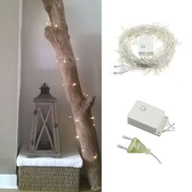 Buffer Beyaz 100 Ledli 8 Fonksiyonlu 10 m Led Aydınlatma Dekor Lambası