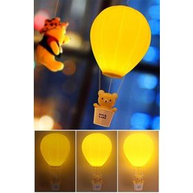 Buffer C93YT1268 Balonlu Ayıcıklı Eğlenceli Dekoratif Aydınlatması Gece Lambası