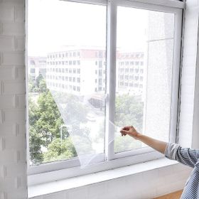 Buffer Çift Camlı Çift Kanat Pencere Sinekliği