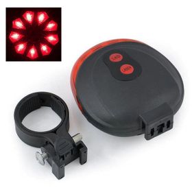 Buffer Çok Fonksiyonlu Pilli Bisiklet Led Lazer Işığı Arka Stop Lambası