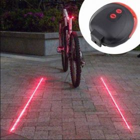 Buffer Çok Fonksiyonlu Pilli Bisiklet Led Lazer Işığı Arka Stop Lambası