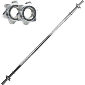 Buffer Düz Bar 120 cm Krom Halter Ağırlık Barı