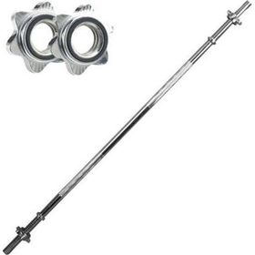Buffer Düz Bar 120 cm Krom Halter Ağırlık Barı