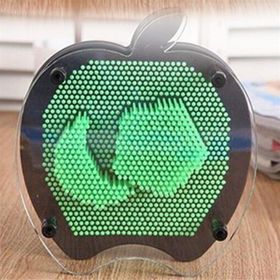 Buffer Elma Şeklinde Pin Art Dekoratif 3D Çivi Sanatı Filografi Tahtası