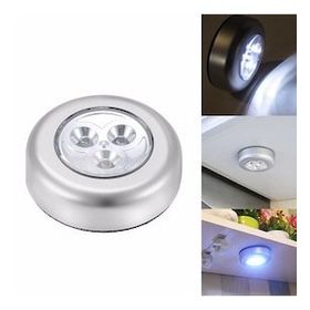 Buffer Kablosuz Spot Pilli Dokunmatik Led Lamba 3 Ledli Dolap Lambası
