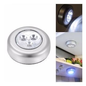 Buffer Kablosuz Spot Pilli Dokunmatik Led Lamba 3 Ledli Dolap Lambası
