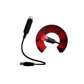 Buffer Kırmızı Ayak Altı Tavan Led Araç İçi Aydınlatma Oto Araba İç Disko Ayarlanır Usb Lamba Işık