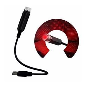Buffer Kırmızı Ayak Altı Tavan Led Araç İçi Aydınlatma Oto Araba İç Disko Ayarlanır Usb Lamba Işık