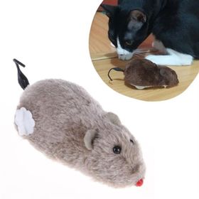 Buffer Kurmalı Tüylü Peluş Fare Yakalama İnteraktif Sevimli Eğlenceli Kedi Oyuncağı