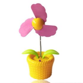 Buffer M98YT2273 Işıklı Çiçekli Fan Pilli USBli Saksı Çiçek Tasarımlı Aparat