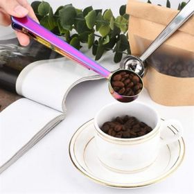 Buffer Mandallı Kahve Ölçü Kaşığı Renkli Çok Fonksiyonlu Paslanmaz Çelik Kaşık