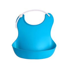 Buffer Mavi Dökülme Engelleyici Bükülebilir Çocuk Bebek Mama Önlüğü