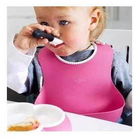 Buffer Pembe Dökülme Engelleyici Bükülebilir Çocuk Bebek Mama Önlüğü
