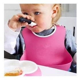 Buffer Pembe Dökülme Engelleyici Bükülebilir Çocuk Bebek Mama Önlüğü
