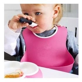 Buffer Pembe Dökülme Engelleyici Bükülebilir Çocuk Bebek Mama Önlüğü