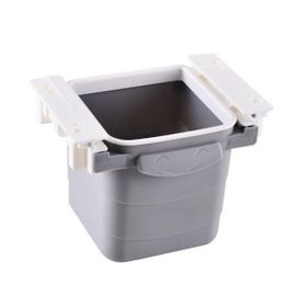Buffer Plastik Tezgah Altı Geri Çekilebilir Yapışkanlı Görünmez Bölme Pratik Mini Masa Çöp Kovası