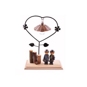 Buffer Romantik Çift Temalı Büyük Boy Masa Lambası Biblo