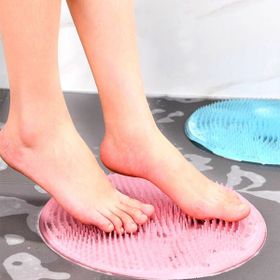 Buffer Silikon Fırçalı Banyo Masaj Matı Ve Ayaklar İçin Topuk Masaj Paspası