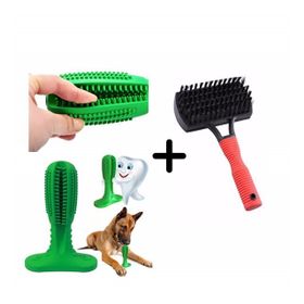 Buffer Telli Çift Taraflı Ergonomik Evcil Hayvan Tarama Fırçası Tarağı