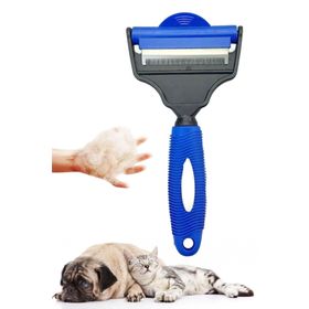 Buffer Telli Çift Taraflı Ergonomik Evcil Hayvan Tarama Fırçası Tarağı