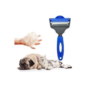 Buffer Telli Çift Taraflı Ergonomik Evcil Hayvan Tarama Fırçası Tarağı