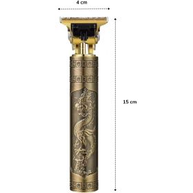 Buffer Vintage Görünümlü Güçlü 4 Farklı Başlıklı USB Manuel Tıraş Makinesi
