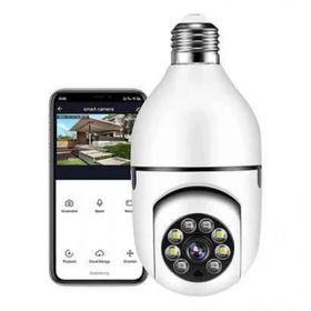 Buffer WiFi 360 Panoramik Ampul Kamera Gece Görüş Ses Akıllı Hareket Algılayıcı