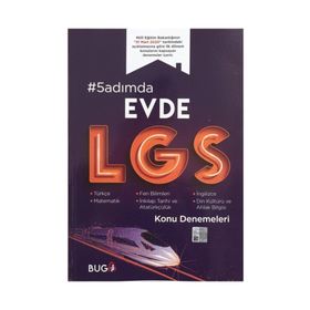 Buga Yayınları 8. Sınıf LGS 5 Adımda Evde Soru Bankası